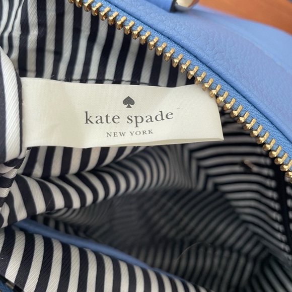 Kate Spade Cobble Hill Small Gina Top Handle Pebbled Blue Leather Gold hardware - Picture 7 of 9